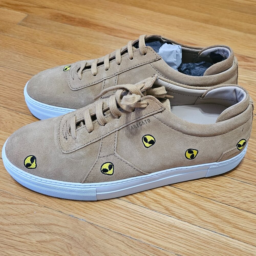 Axel Arigato Clean 90 Alien Sneakers Beige Suede Men’s Size 10 Rare